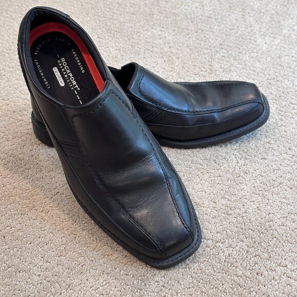 Rockport Shoes Leather Loafer Slip-On SL2 Style Leader 2 Black Size 11.5 #A13019 - Picture 1 of 13